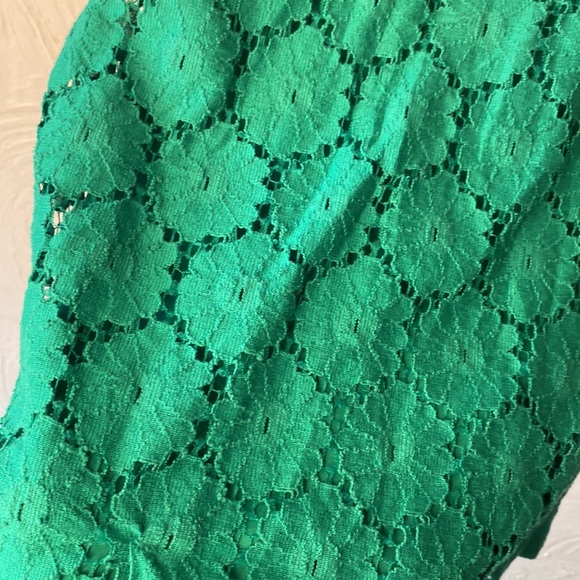 Green floral dress XL - Picture 2 of 4